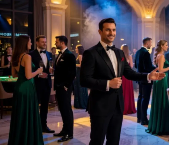 Luksusowy wieczór eventowy w eleganckiej przestrzeni